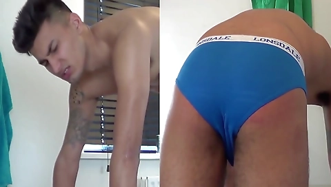 Sexy dark brown gets her pussy drilled by a dildo