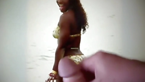 Hot blonde with sexy body and a stripper