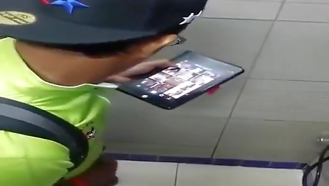 Cute black girl with a white ass