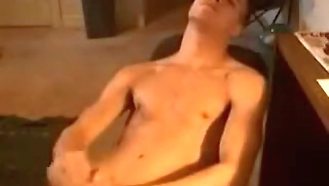 Sexy blonde girl fucks herself with a dildo