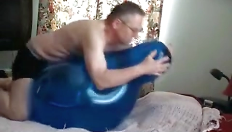 Hairy blonde rides her boyfriend