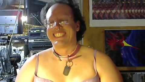 Sexy dark brown drilled by a massage