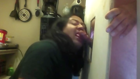 Hawt sweetheart takes a dildo in her pussy