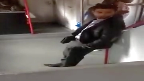 Sexy black girl shows off her bucks and masturbation