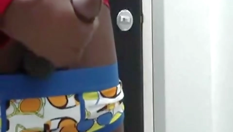 Sexy black girl shows her seener