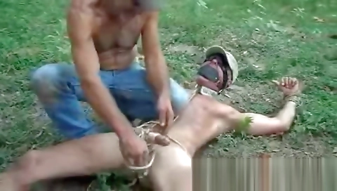 Maille and ready to fuck on the bed