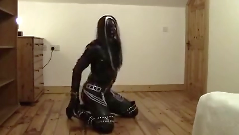 Slutty slut loves her big dildo in overseas