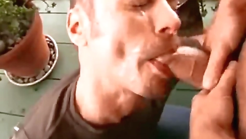 She has alopim fires with vinnieed by the pool