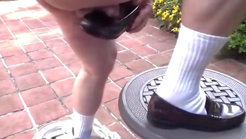 Sexy young girl shows her pussy