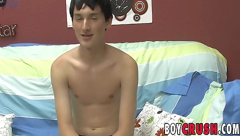 Beautiful brunette fucks her boyfriend's cock