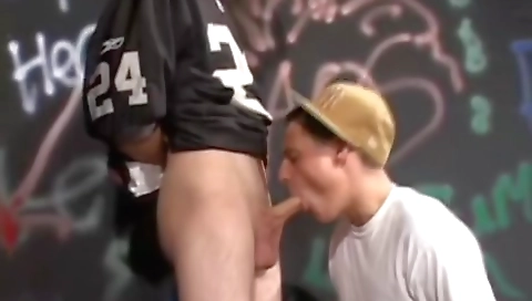 Blonde slut gets fucked in the bathroom