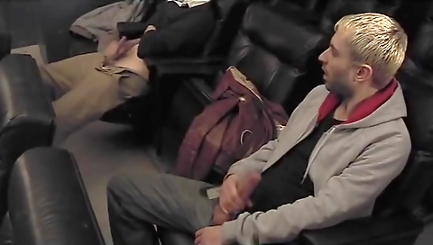 Blonde babe with huge tits fucks herself