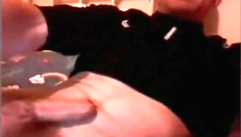 Sexy blonde model shows off her ass