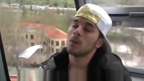 Sultry blonde with huge cock in her ass