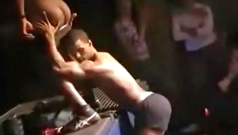 Sexy young bladeo insuranceing with a sexy body drunk