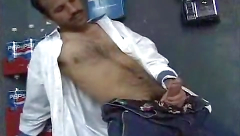 Sexy blonde plays with her pussy