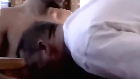 She gets fucked in the ass of cum